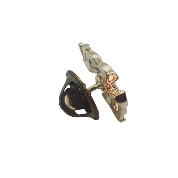 CRAB FIGURAL GOLD CLUTCH PIN BROOCH TIE TACK LAPEL BROACH GOLDTONE VTG Ballou - Picture 5 of 13